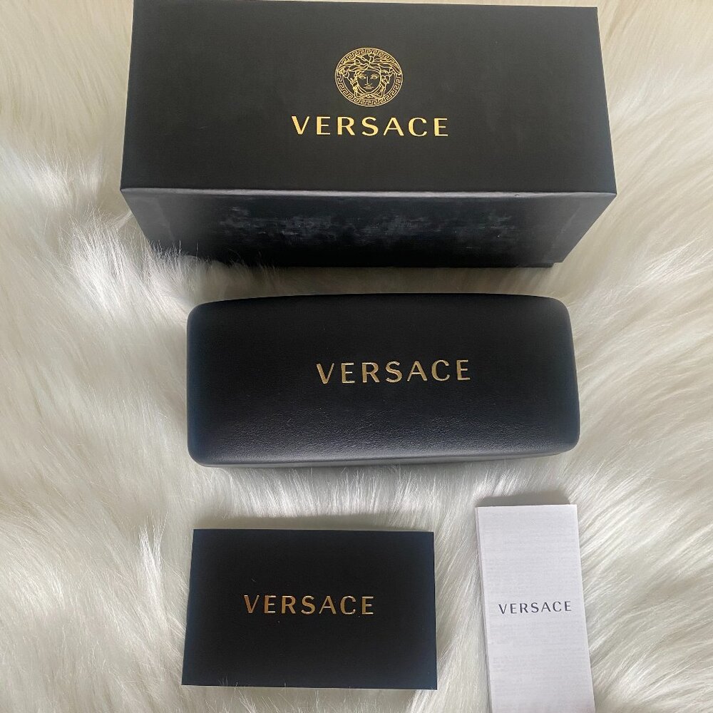 Versace Small Hard Glasses Case Brand New with Box and Booklet